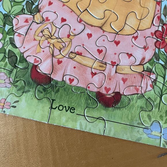 VTG Hallmark Valentine’s Day Puzzle Girl Cat 1970s 7.25x10.25 Complete - Picture 4 of 5